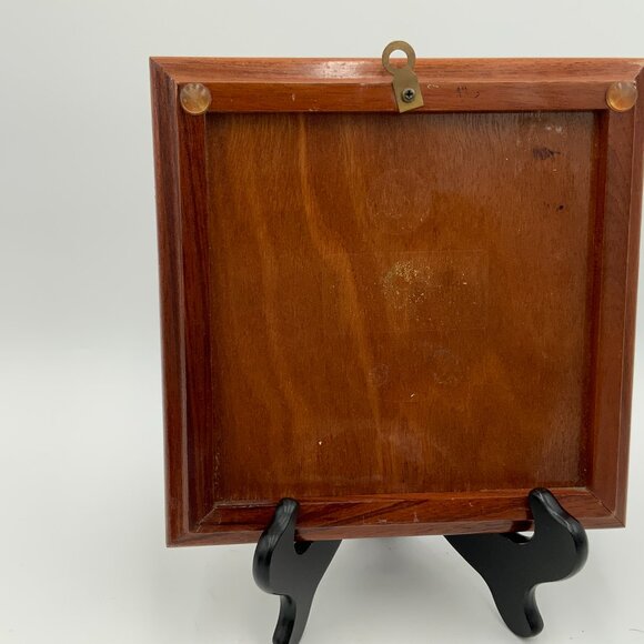 KALA KOA Tiles of Hawaii Hand Painted Hibiscus Framed Art Tile - Jeffrey Chee - Picture 5 of 6